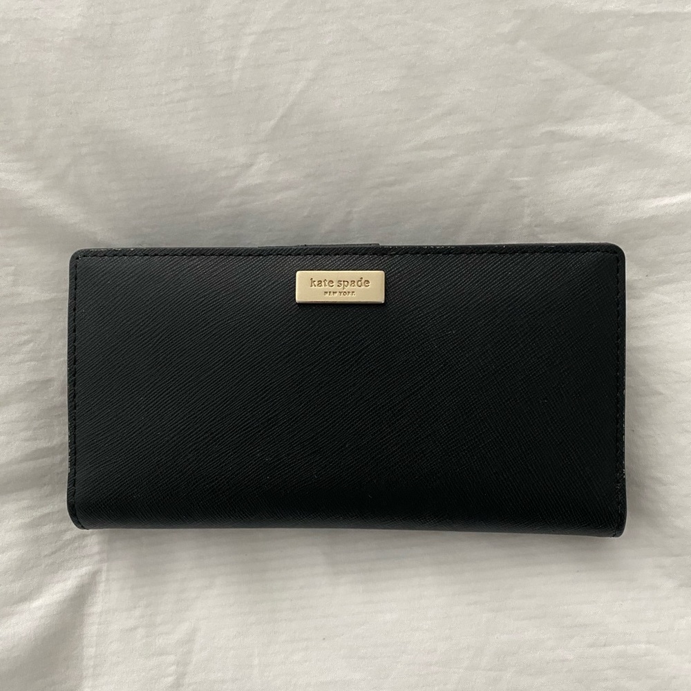 Black Leather Kate Spade Wallet